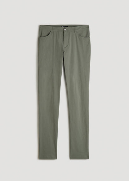 American Tall Men TAPERED-FIT Traveler Pants for Tall Men in Black