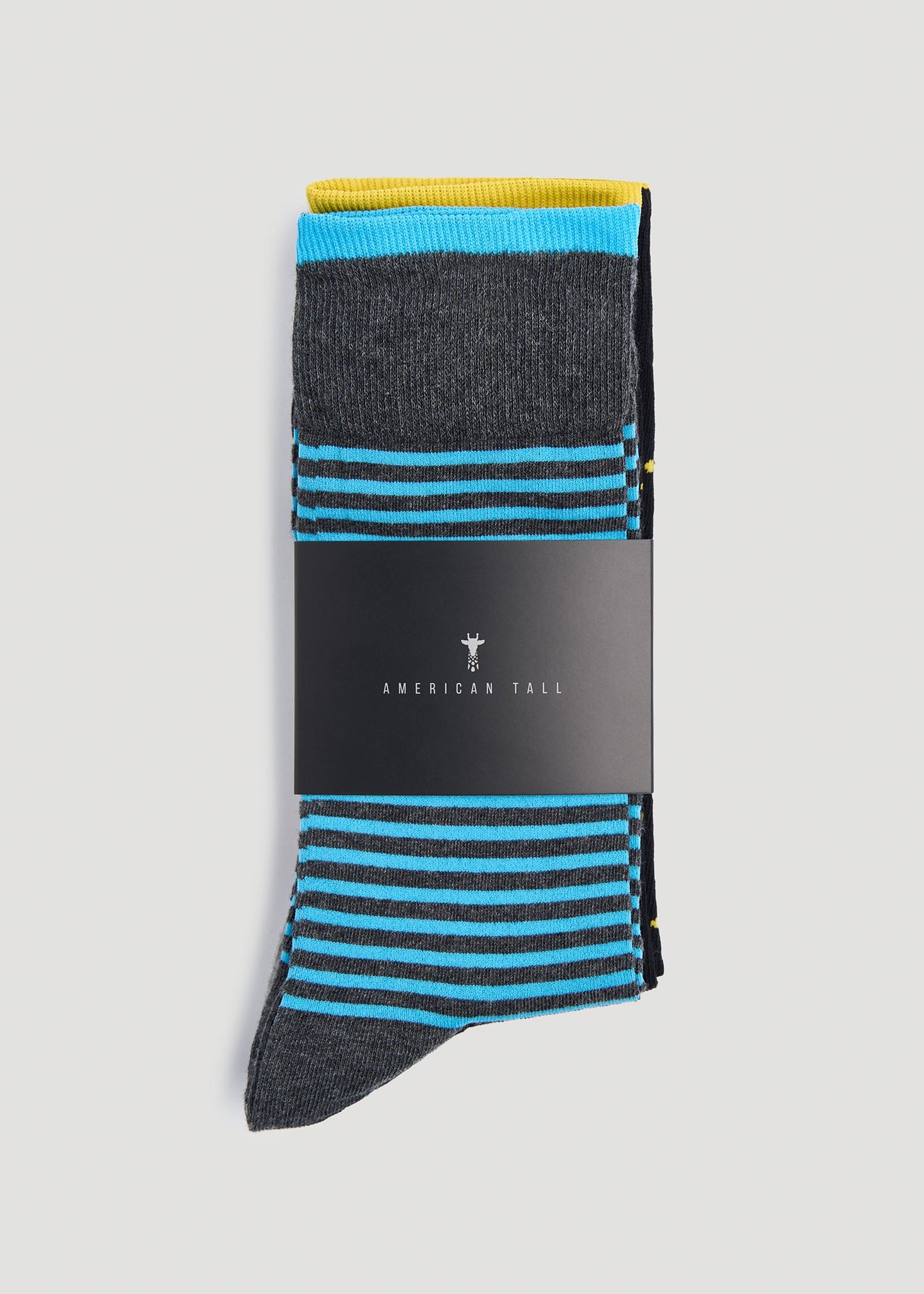 American Tall Men Dress Socks Size 14 to 17 (3-Pack) for Tall Men in Pack A