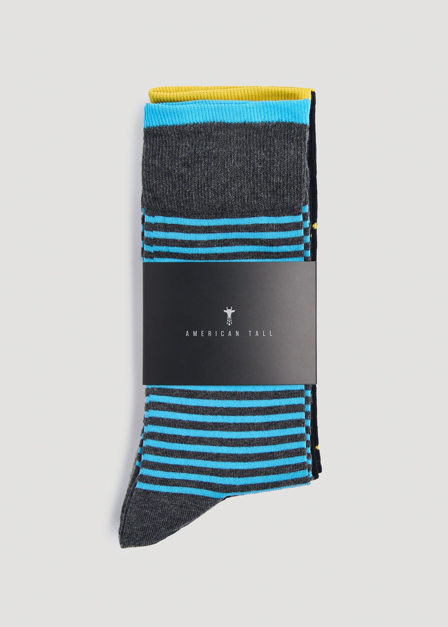 American Tall Men Dress Socks Size 14 to 17 (3-Pack) for Tall Men in Pack A