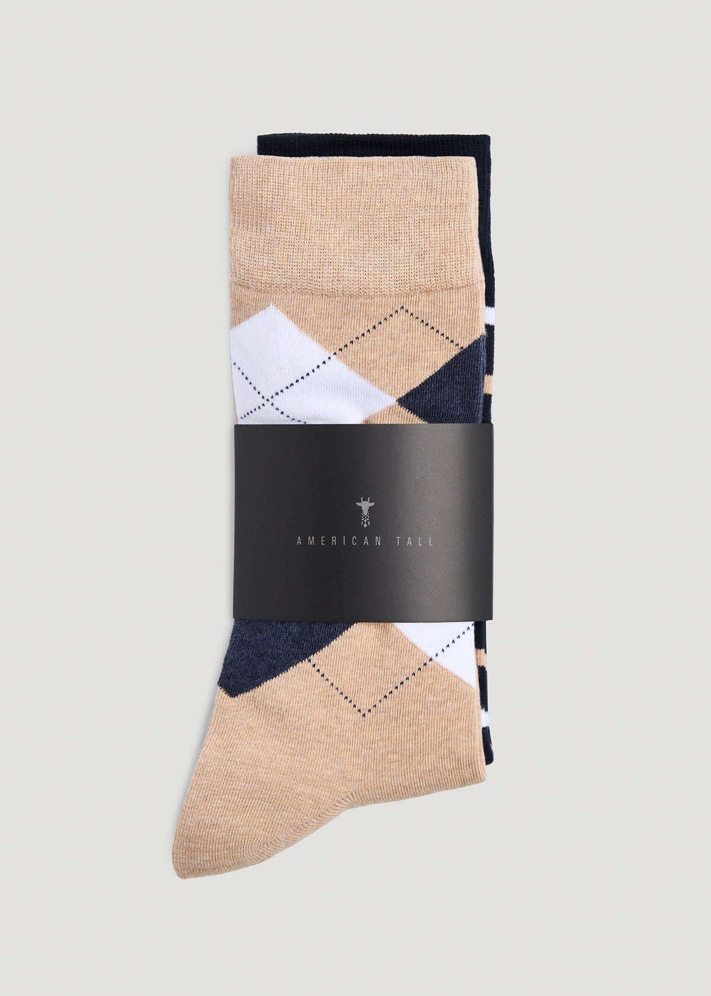 American Tall Men Dress Socks Size 14 to 17 (3-Pack) for Tall Men in Pack E