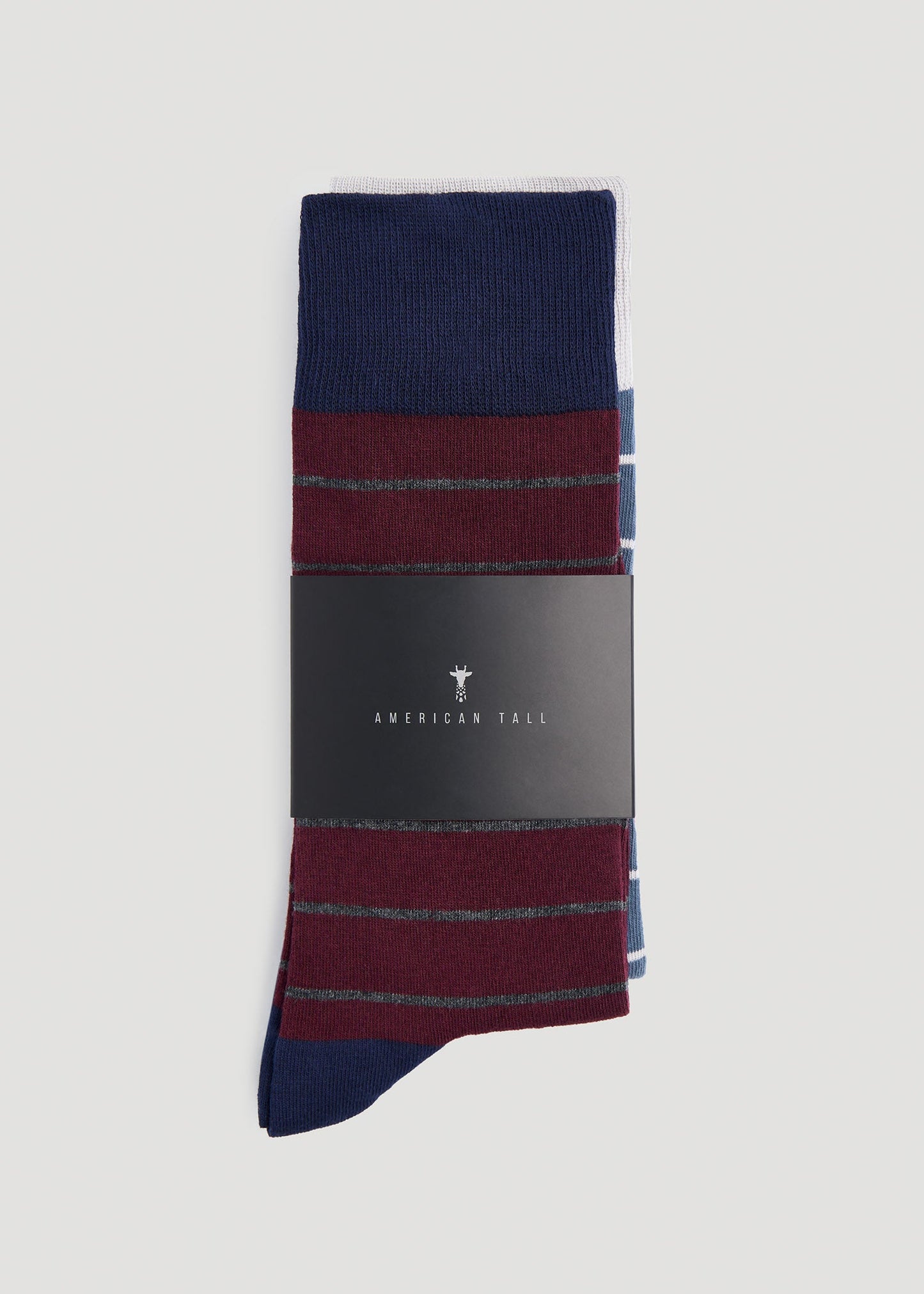 American Tall Men Dress Socks Size 14 to 17 (3-Pack) for Tall Men in Pack C