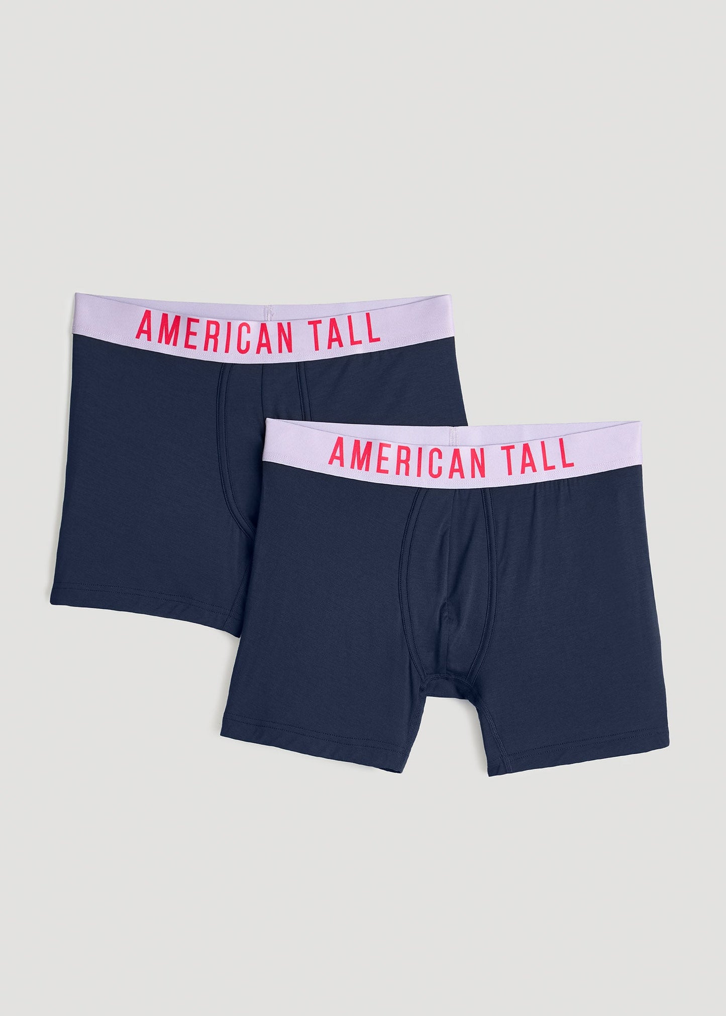 American Tall Men 2-Pack Micro Modal Boxer Briefs for Tall Men in Navy