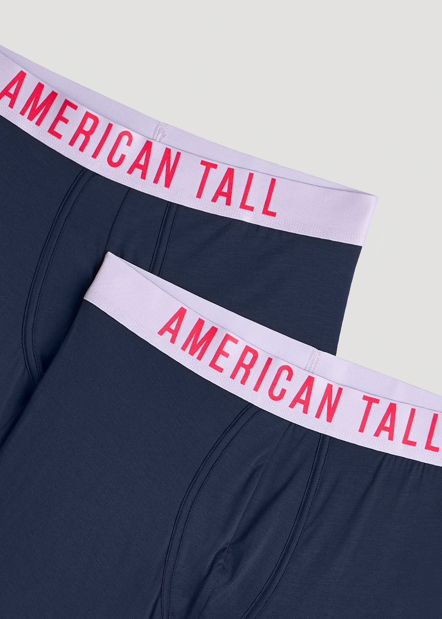 American Tall Men 2-Pack Micro Modal Boxer Briefs for Tall Men in Navy