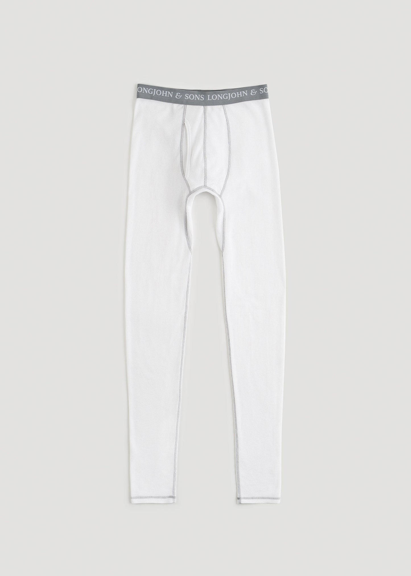 American Tall Men LJ&S Long Thermal Underwear for Tall Men in White
