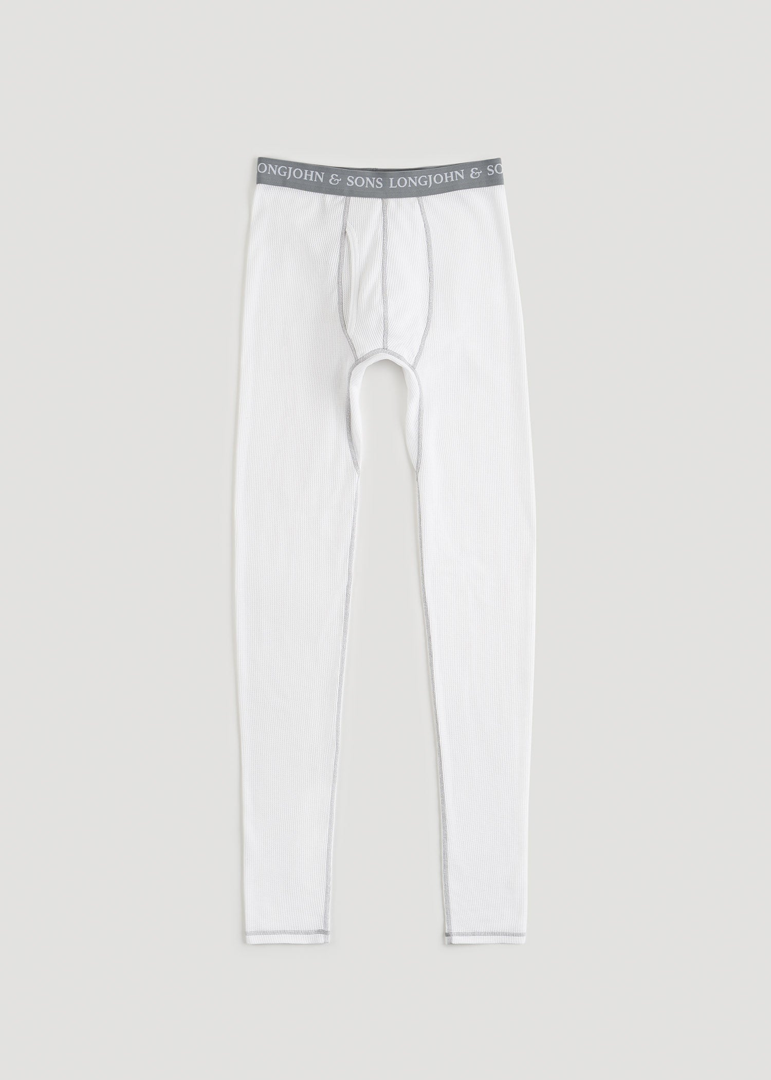 American Tall Men LJ&S Long Thermal Underwear for Tall Men in White
