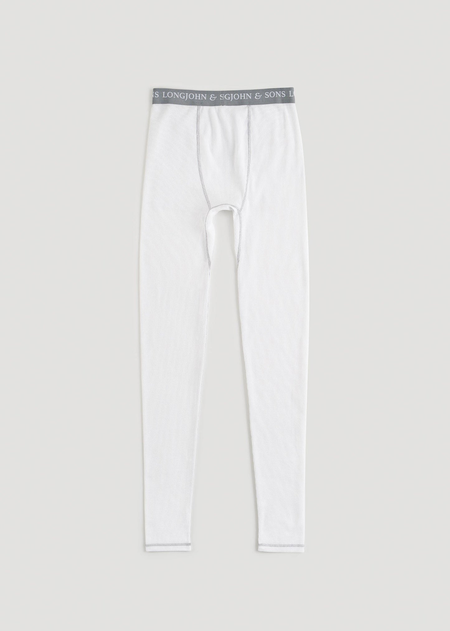 American Tall Men LJ&S Long Thermal Underwear for Tall Men in White