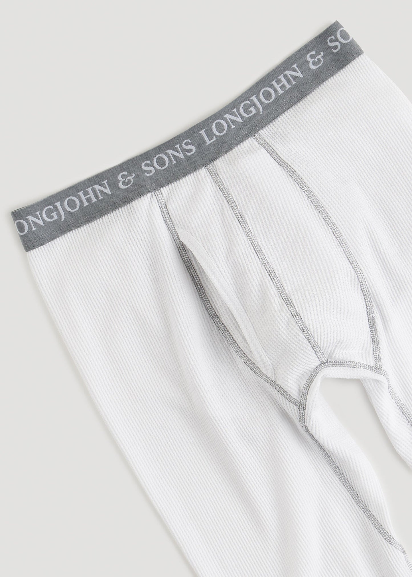 American Tall Men LJ&S Long Thermal Underwear for Tall Men in White
