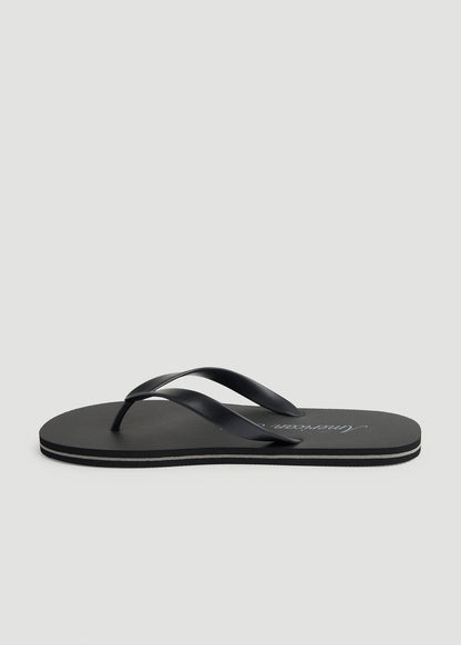 American Tall Men Men's Flip-Flop in Black/Grey