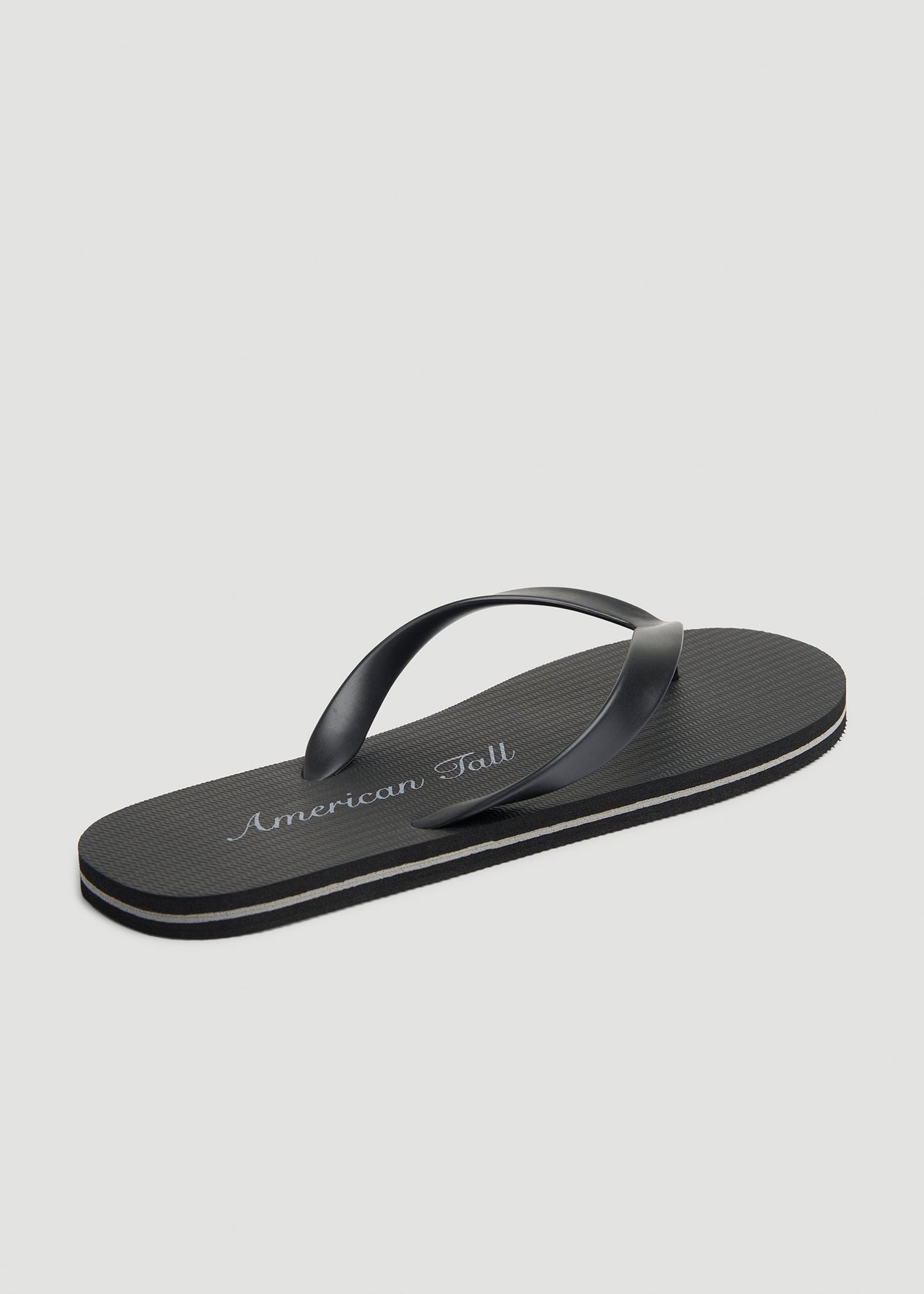 American Tall Men Men's Flip-Flop in Black/Grey