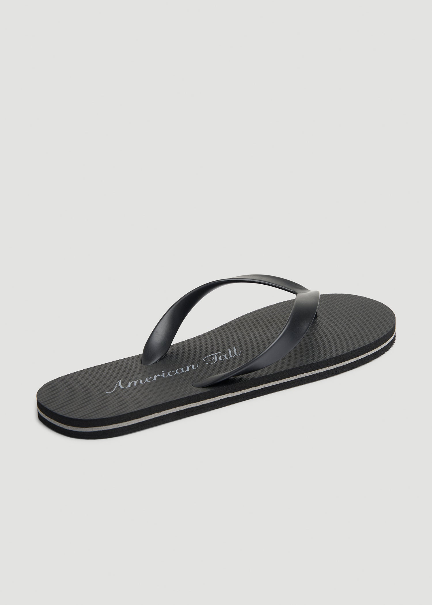 American Tall Men Men's Flip-Flop in Black/Grey