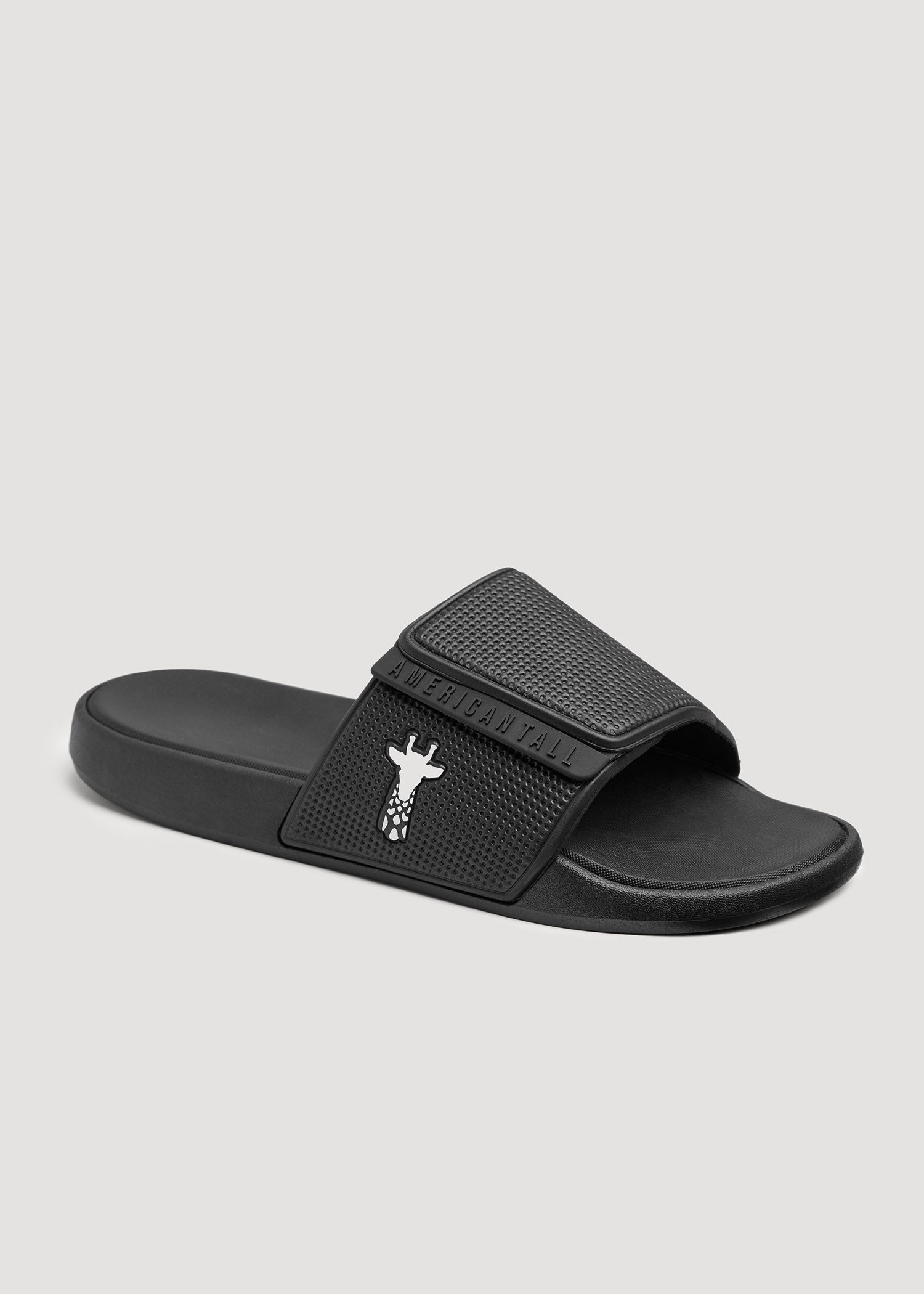 American Tall Men Adjustable Slides for Tall Men in Black