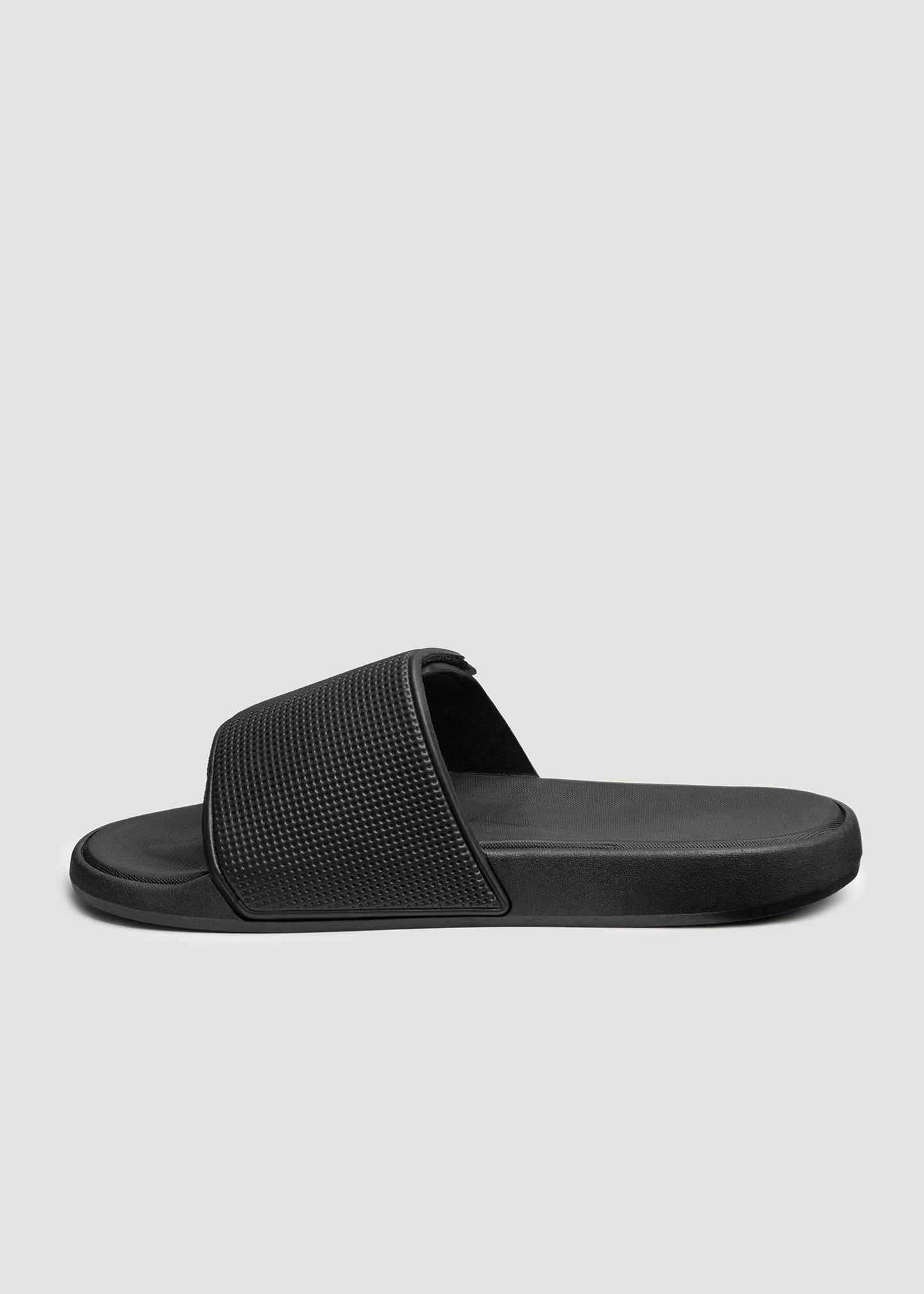 American Tall Men Adjustable Slides for Tall Men in Black