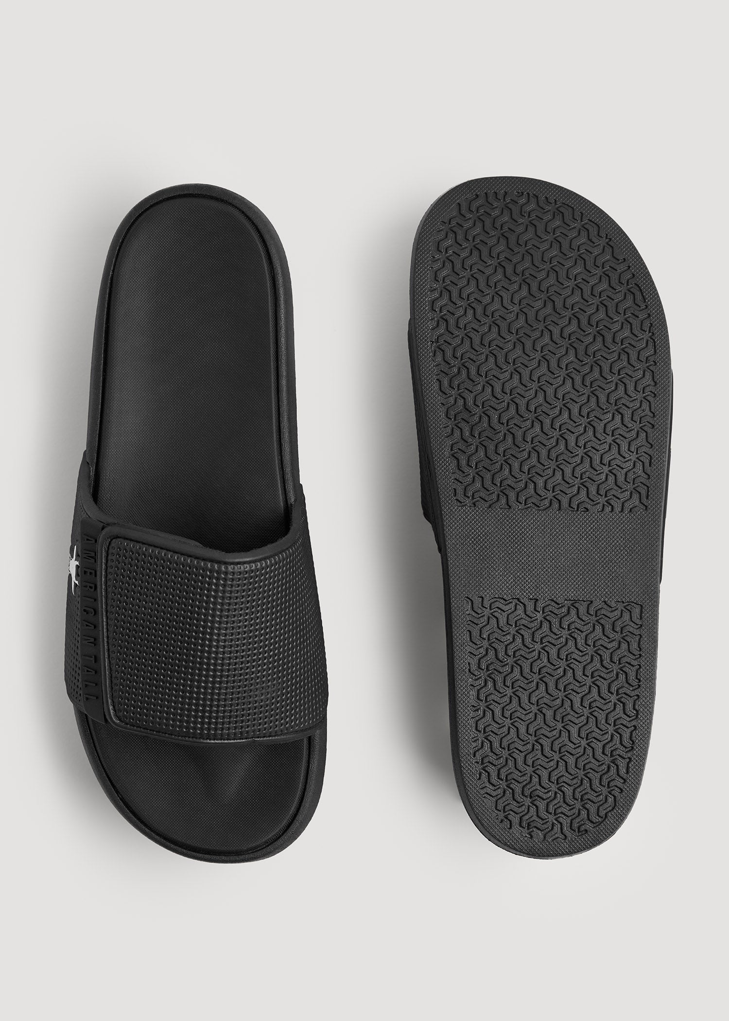American Tall Men Adjustable Slides for Tall Men in Black