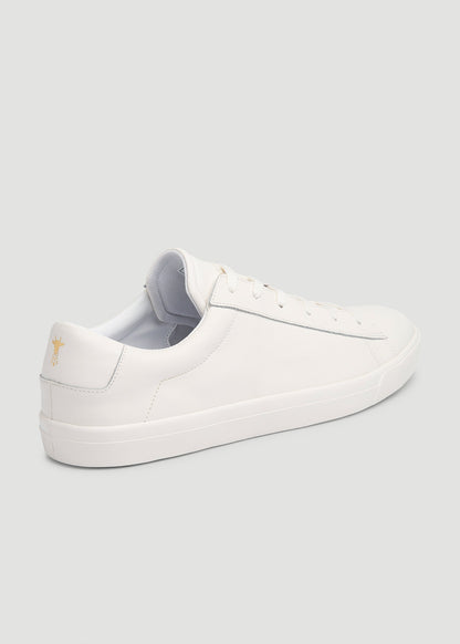 American Tall Men Tennis Sneaker for Tall Men in White