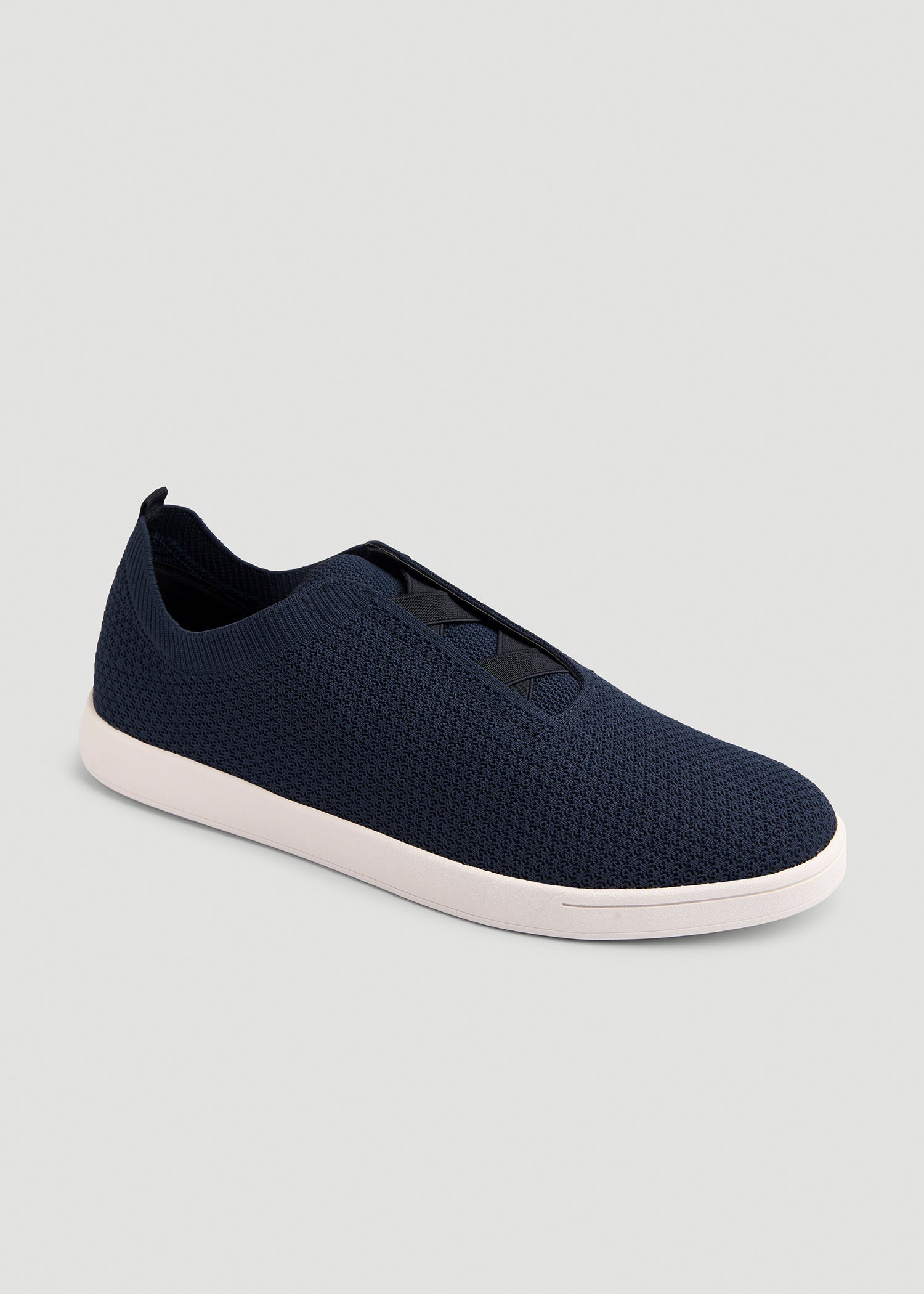 American Tall Men Lightweight Knit Sneakers for Tall Men in Navy