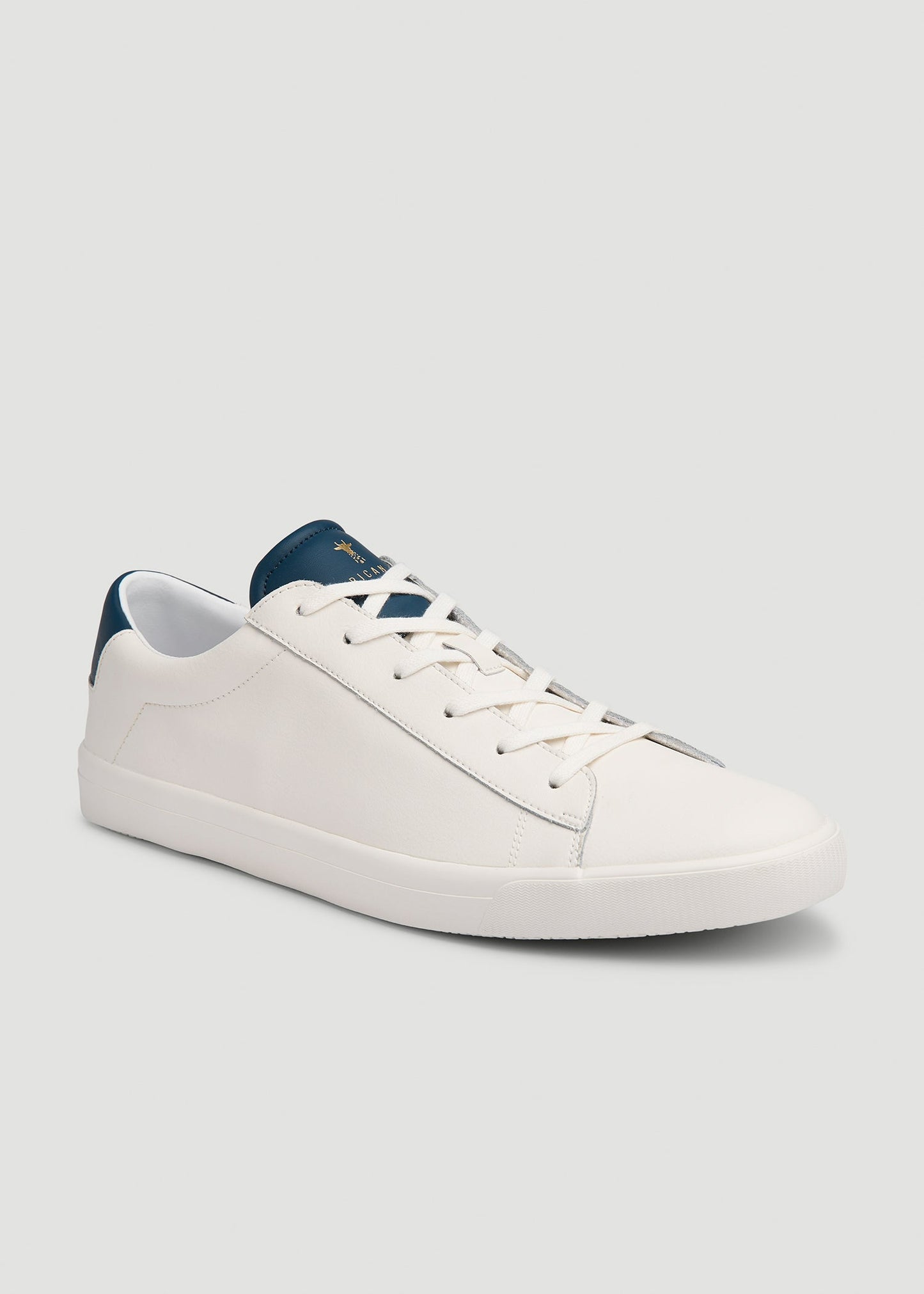 American Tall Men Tennis Sneaker for Tall Men in White and Navy
