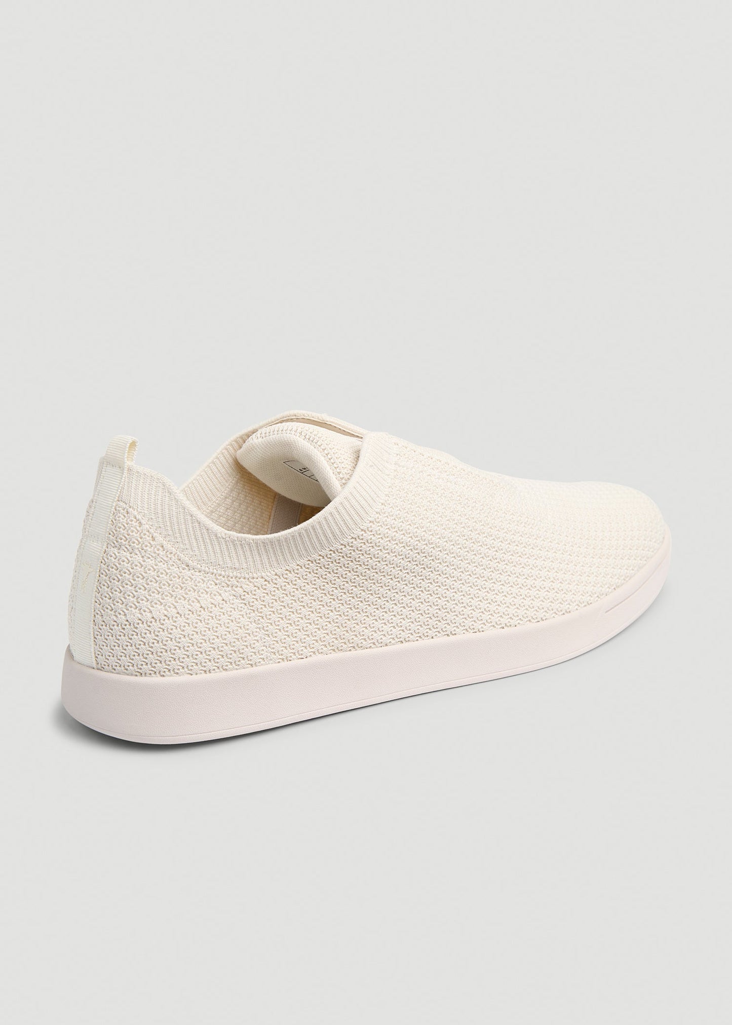 American Tall Men Lightweight Knit Sneakers for Tall Men in White Sand