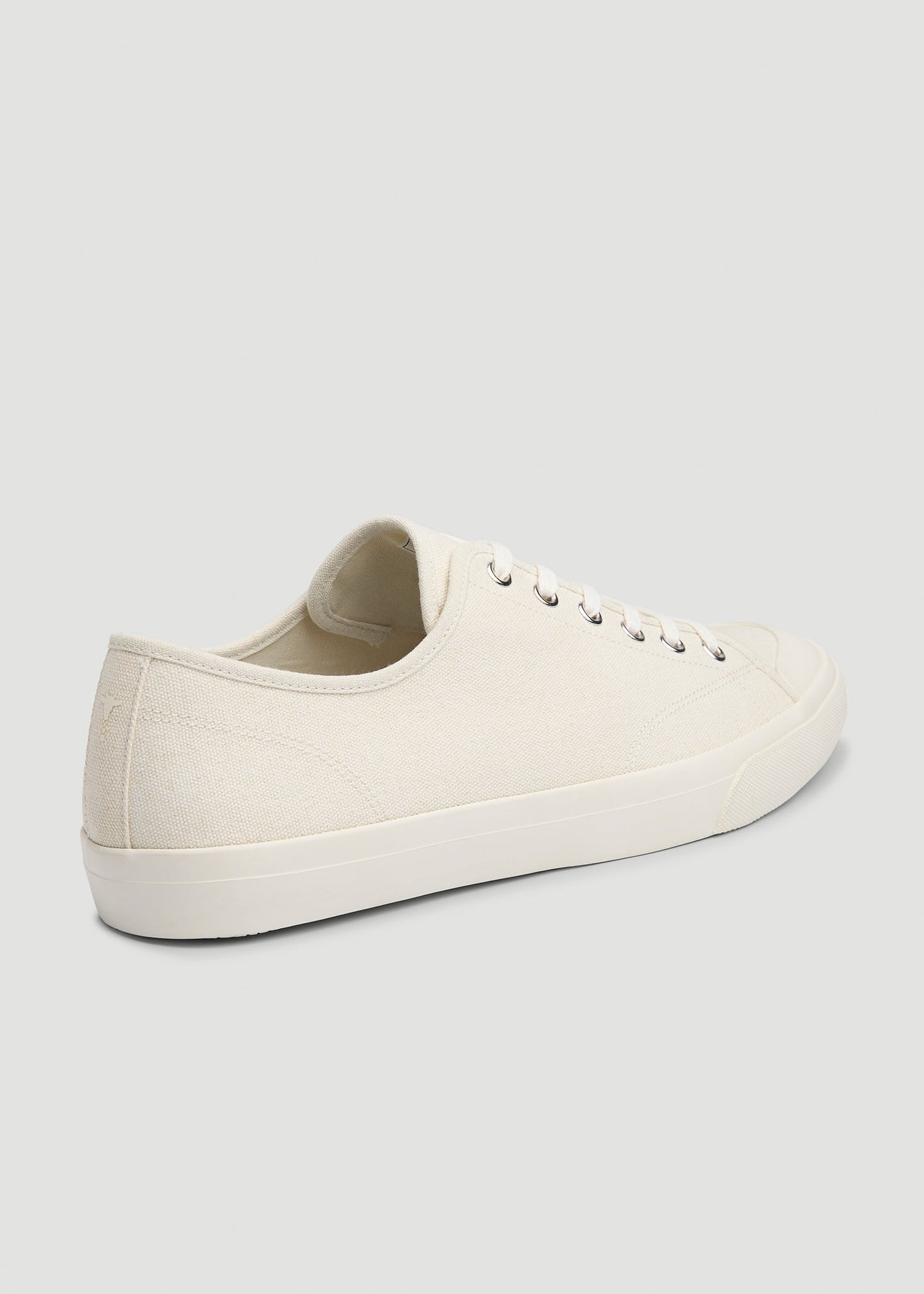 American Tall Men Vulcanized Sneaker for Tall Men in Ecru