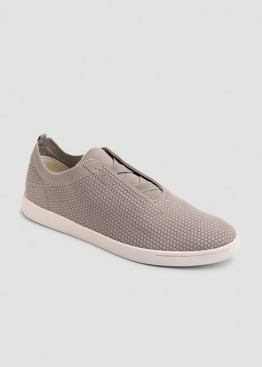American Tall Men Lightweight Knit Sneakers for Tall Men in Moon Rock