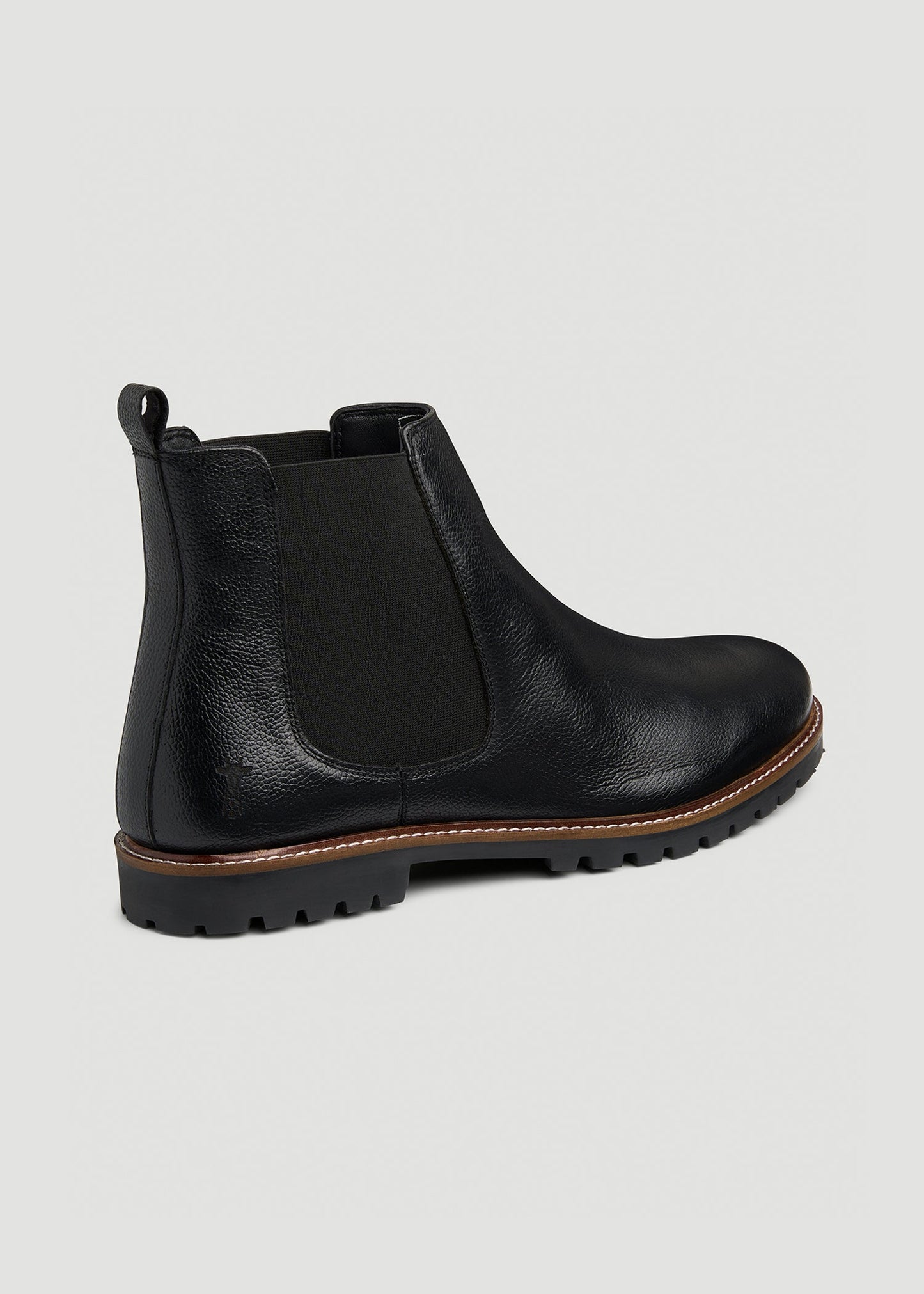 American Tall Men Lug Sole Chelsea Boots for Tall Men in Black