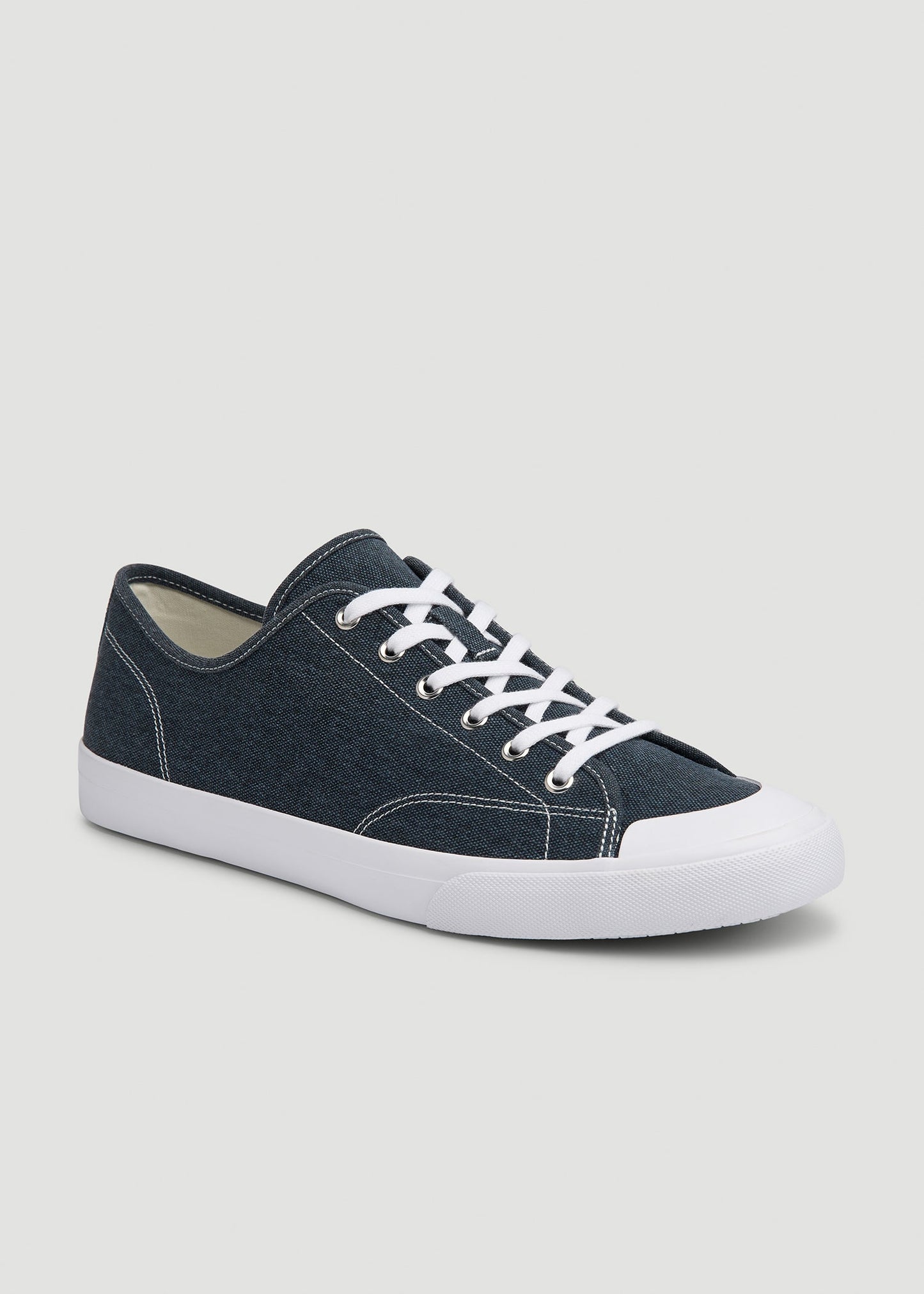 American Tall Men Vulcanized Sneaker for Tall Men in Navy Blue