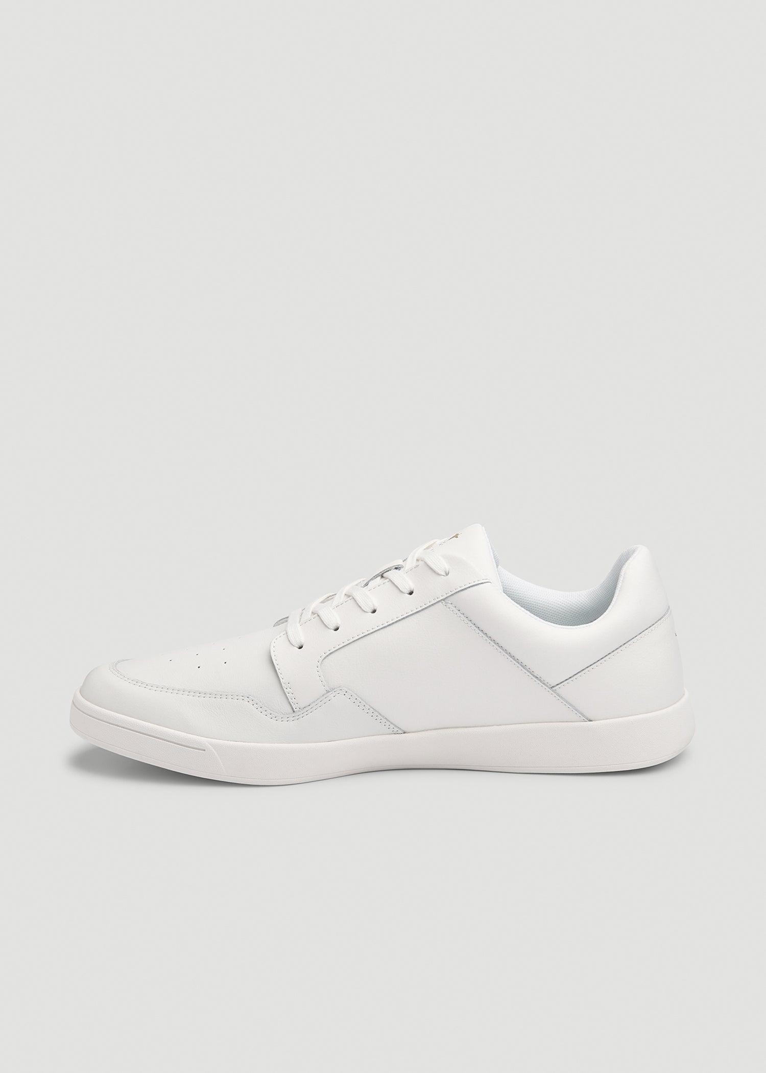 American Tall Men Court Sneaker for Tall Men in White