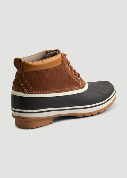 American Tall Men Duck Boots for Tall Men in Tan