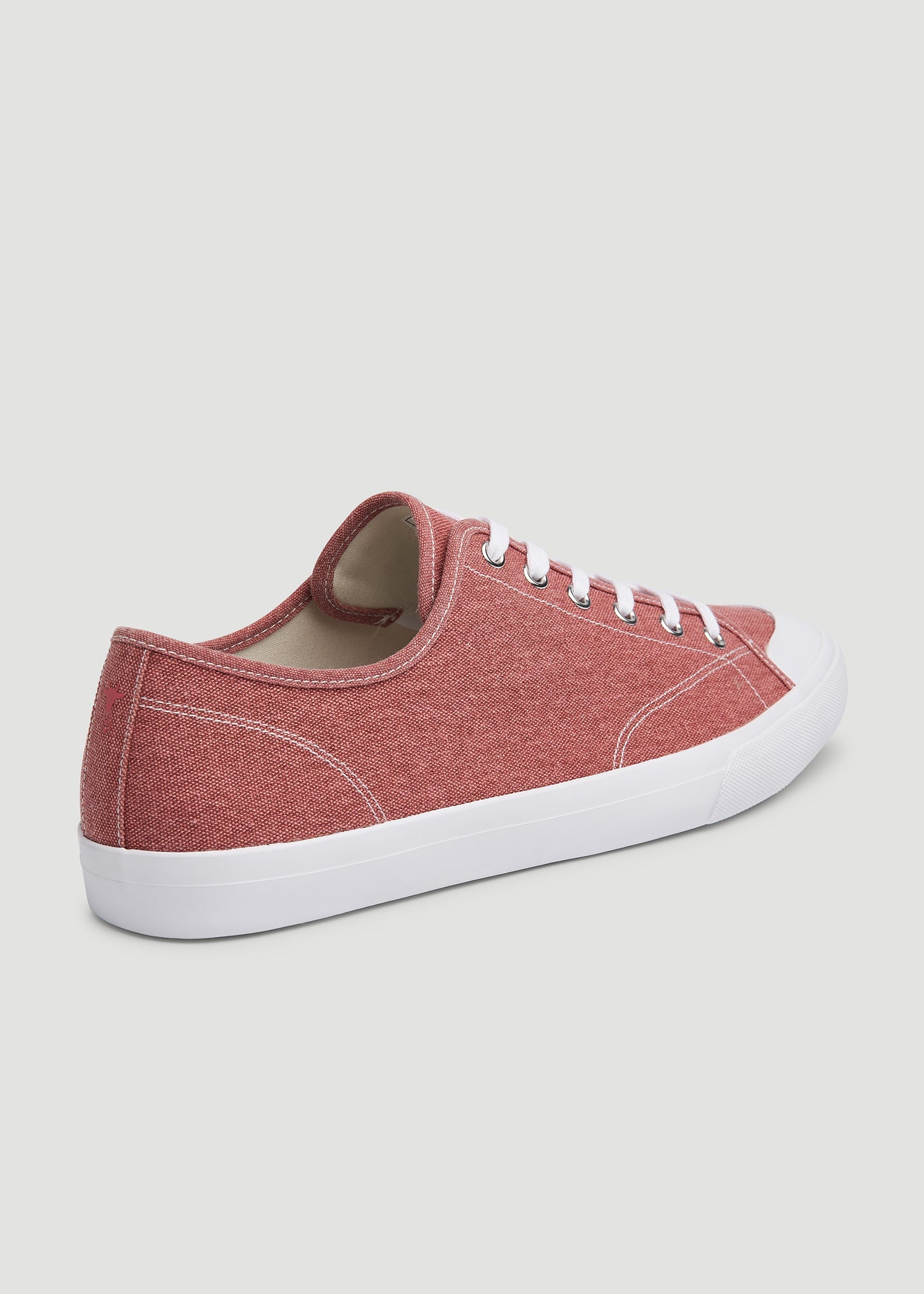 American Tall Men Vulcanized Sneaker for Tall Men in Light Red