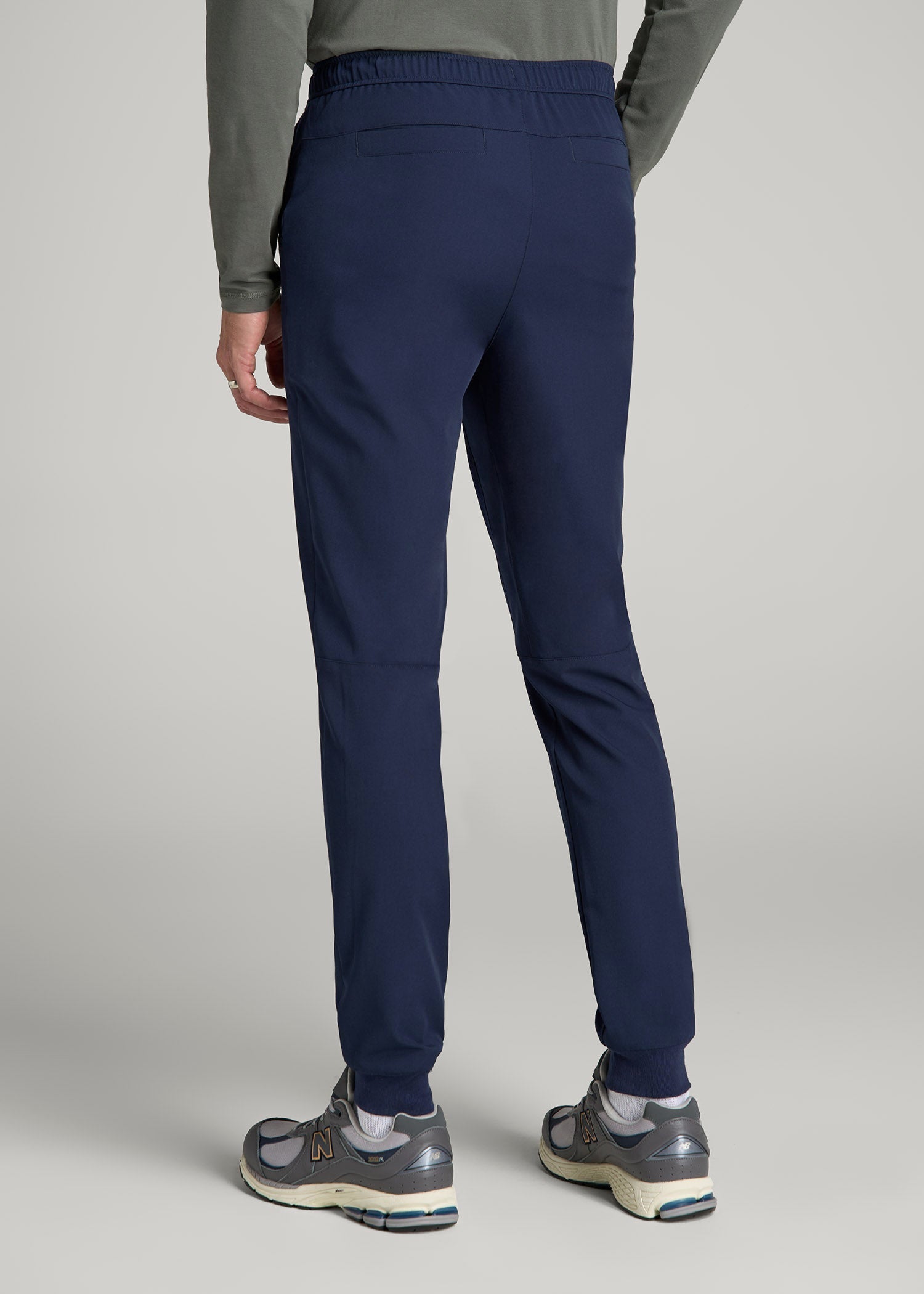 American Tall Men Scrub Joggers for Tall Men in Patriot Blue