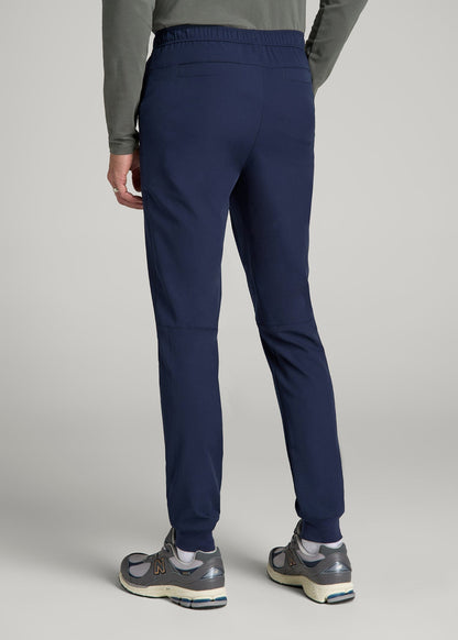 American Tall Men Scrub Joggers for Tall Men in Patriot Blue