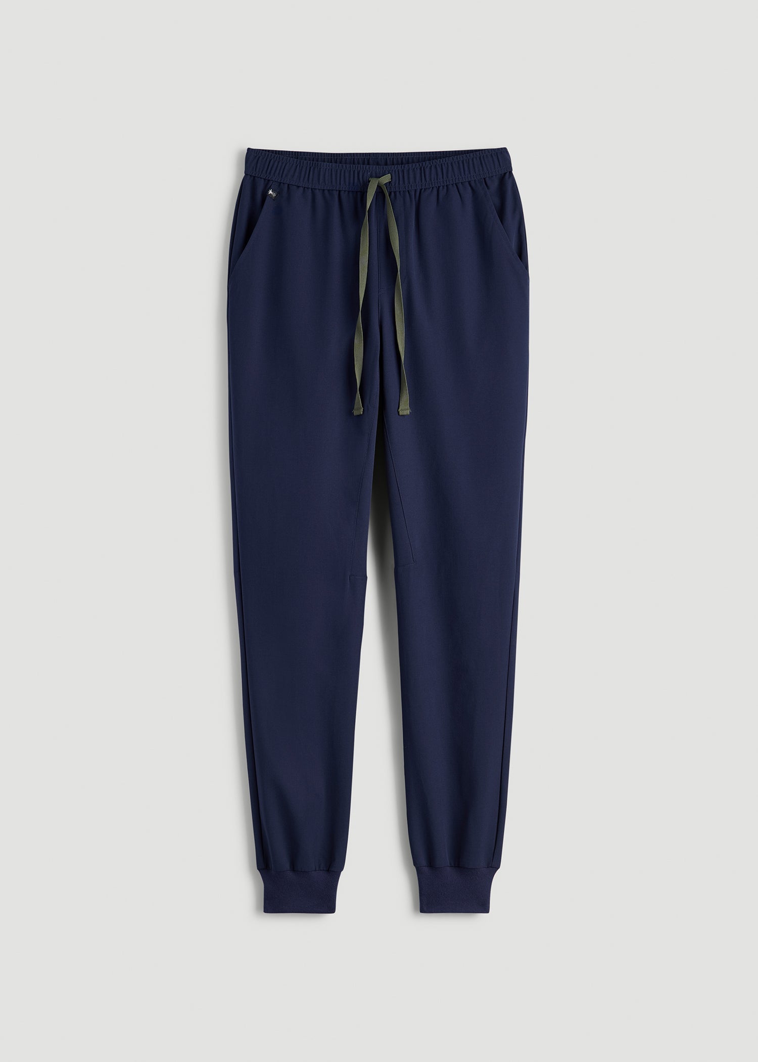 American Tall Men Scrub Joggers for Tall Men in Patriot Blue
