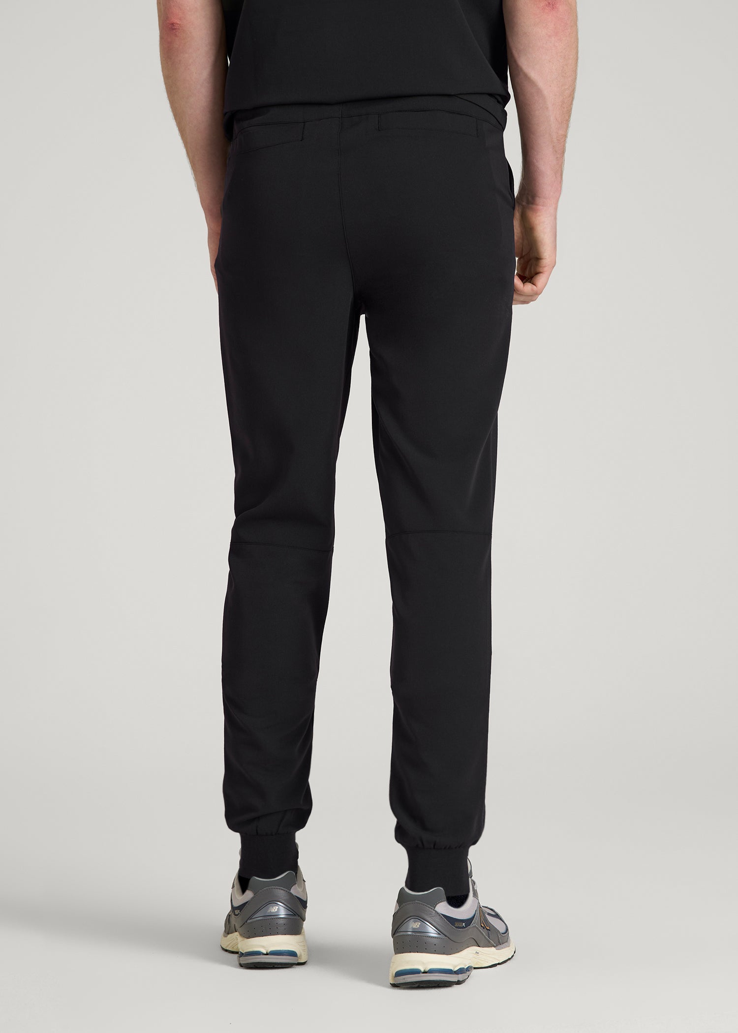 American Tall Men Scrub Joggers for Tall Men in Black