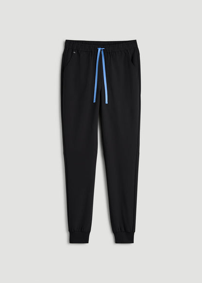 American Tall Men Scrub Joggers for Tall Men in Black