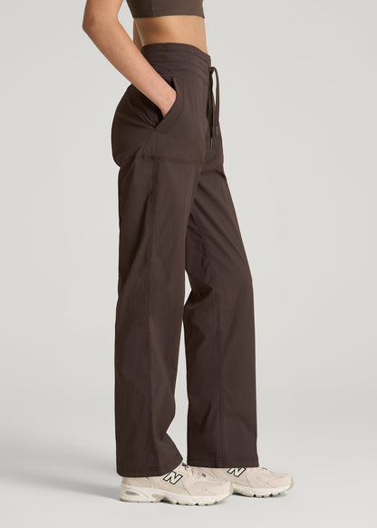 American Tall Women High Rise After Practice Pant for Tall Women in Espresso