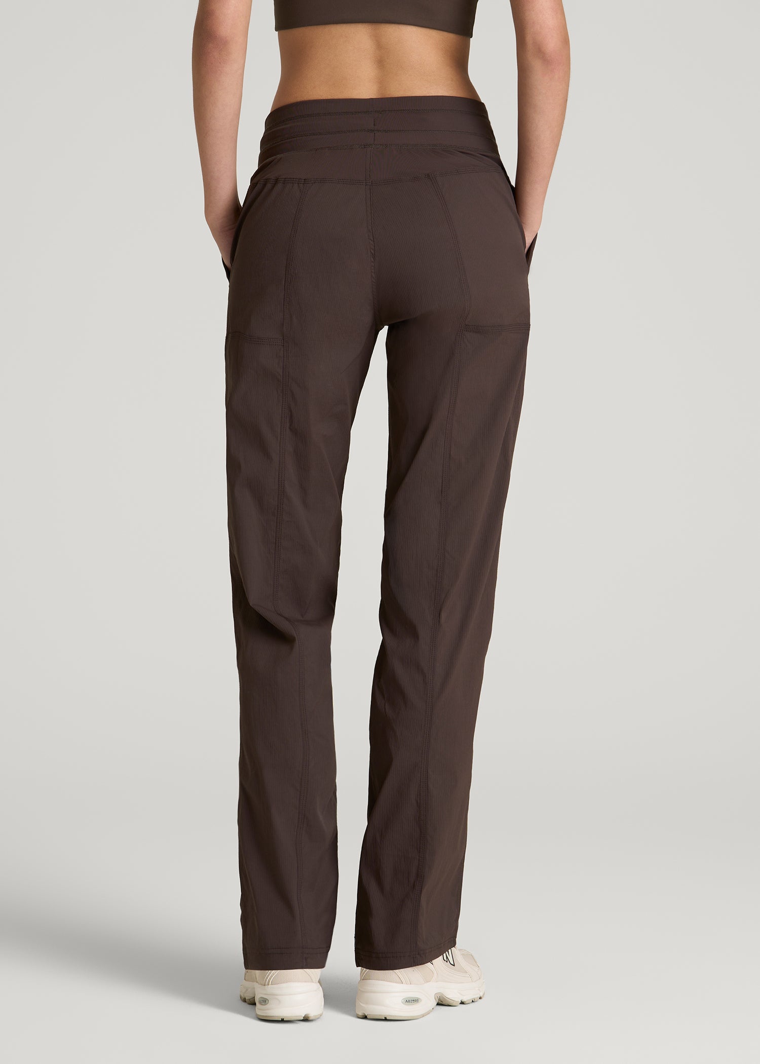 American Tall Women High Rise After Practice Pant for Tall Women in Espresso