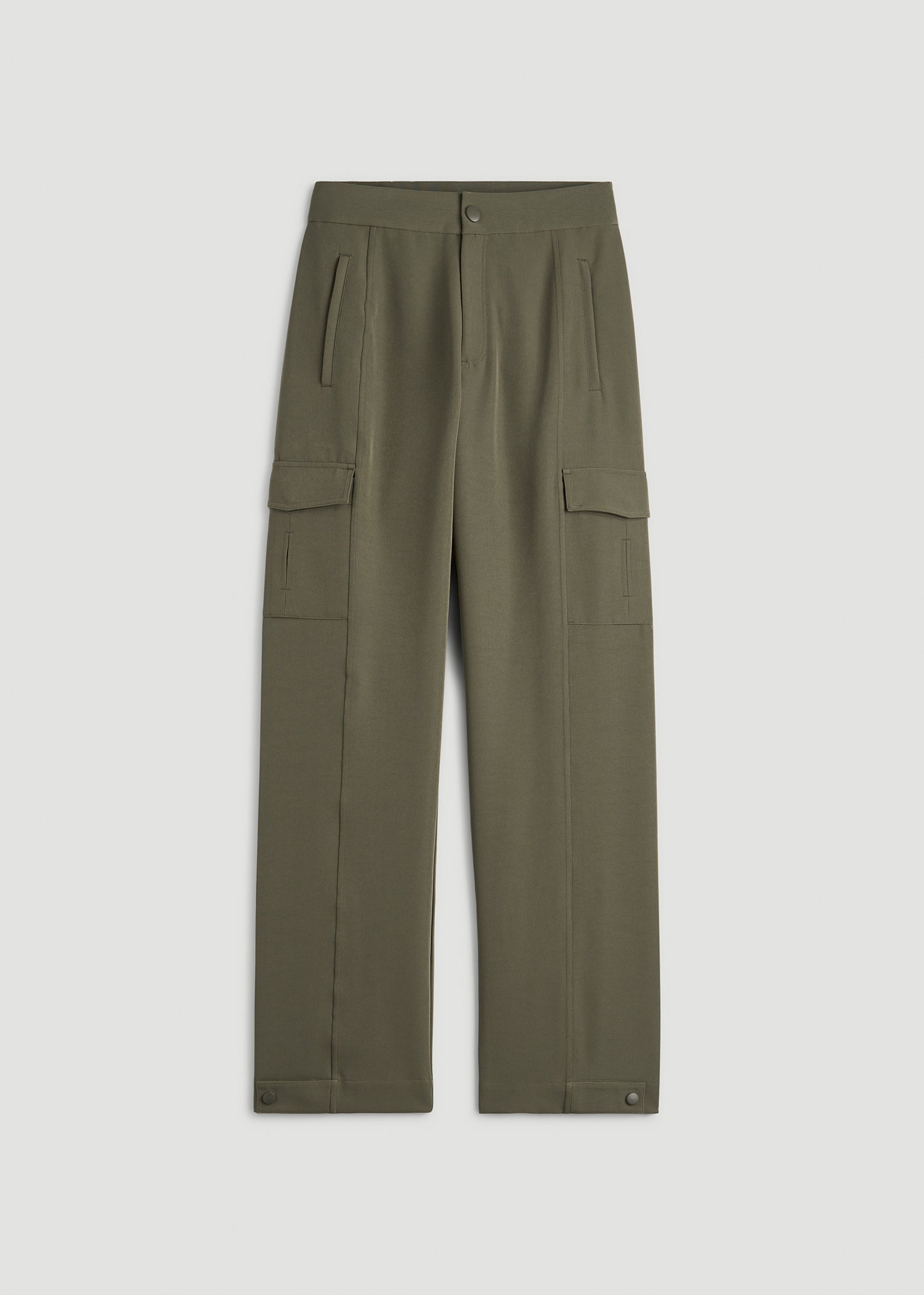American Tall Women Traveler Cargo Pant for Tall Women in Olive