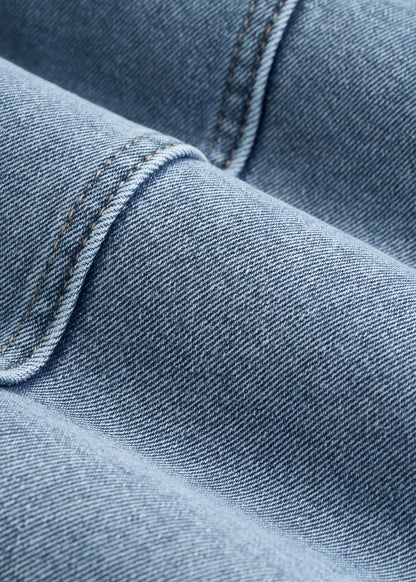American Tall Women Classic Denim Jacket for Tall Women in Perfect Blue