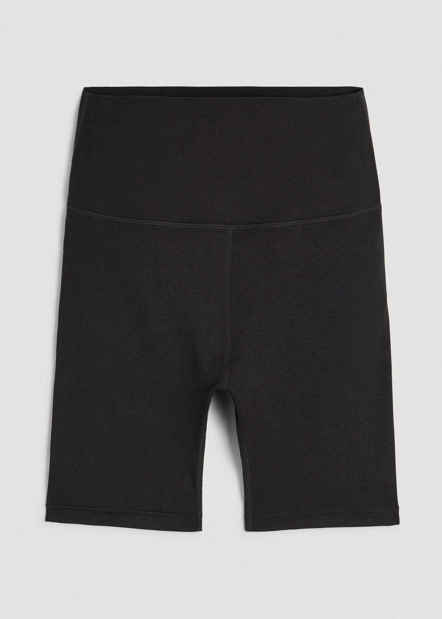 American Tall Women Ultra Soft High Rise Bike Shorts for Tall Women in Black Mix