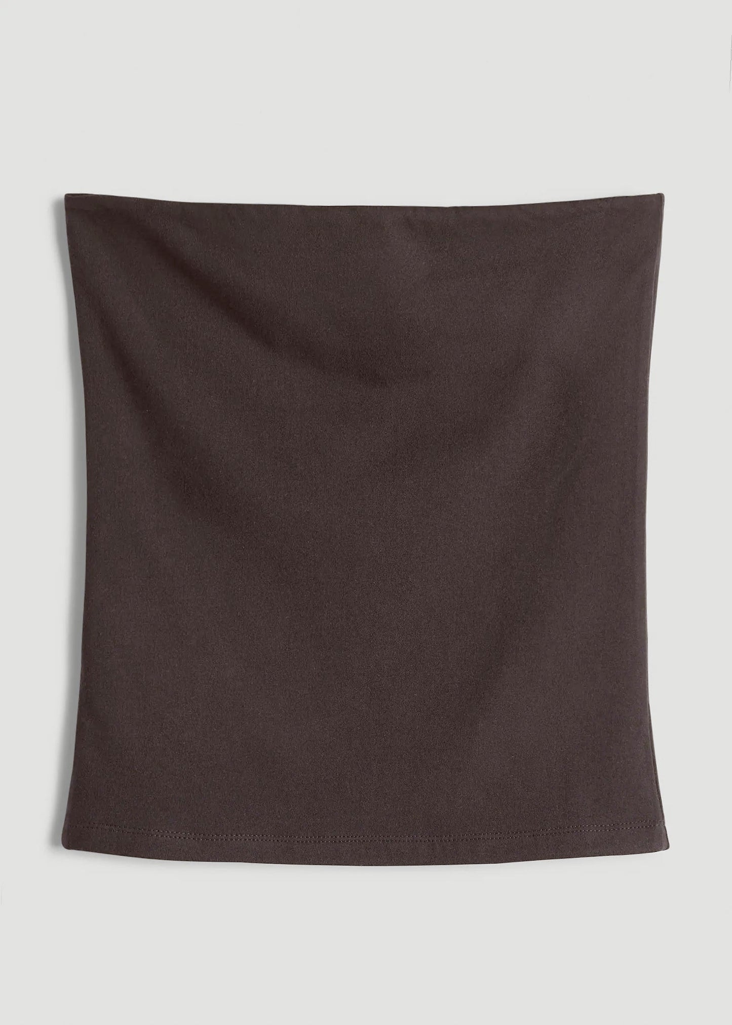 American Tall Women Cotton Blend Tube Top for Tall Women in Espresso