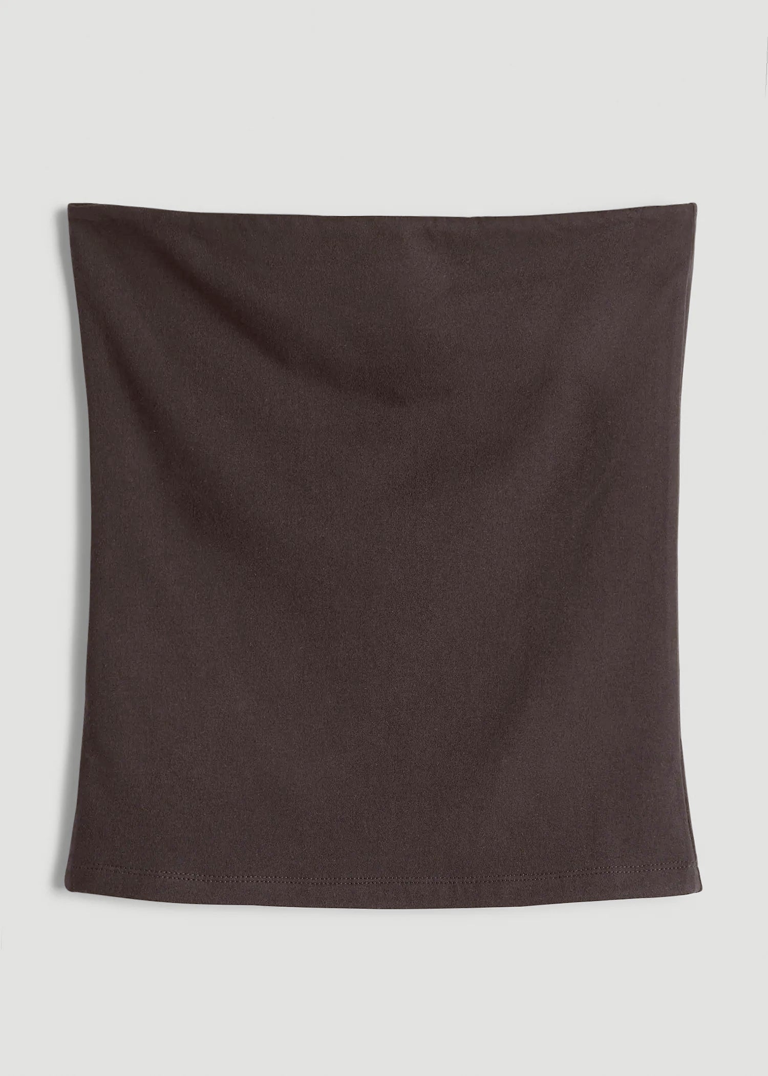 American Tall Women Cotton Blend Tube Top for Tall Women in Espresso
