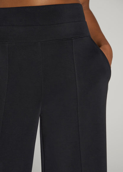 American Tall Women Soft Motion Wide Leg Ultra High Rise Pant for Tall Women in Black