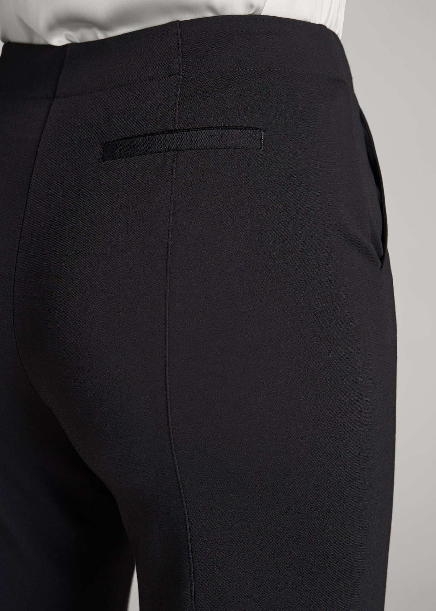 American Tall Women Freedom Flex Slim Straight Leg Dress Pants for Tall Women in Black