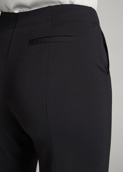 American Tall Women Freedom Flex Slim Straight Leg Dress Pants for Tall Women in Black