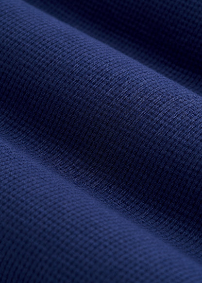 American Tall Women Open-Bottom Waffle Lounge Pants for Tall Women in Midnight Blue