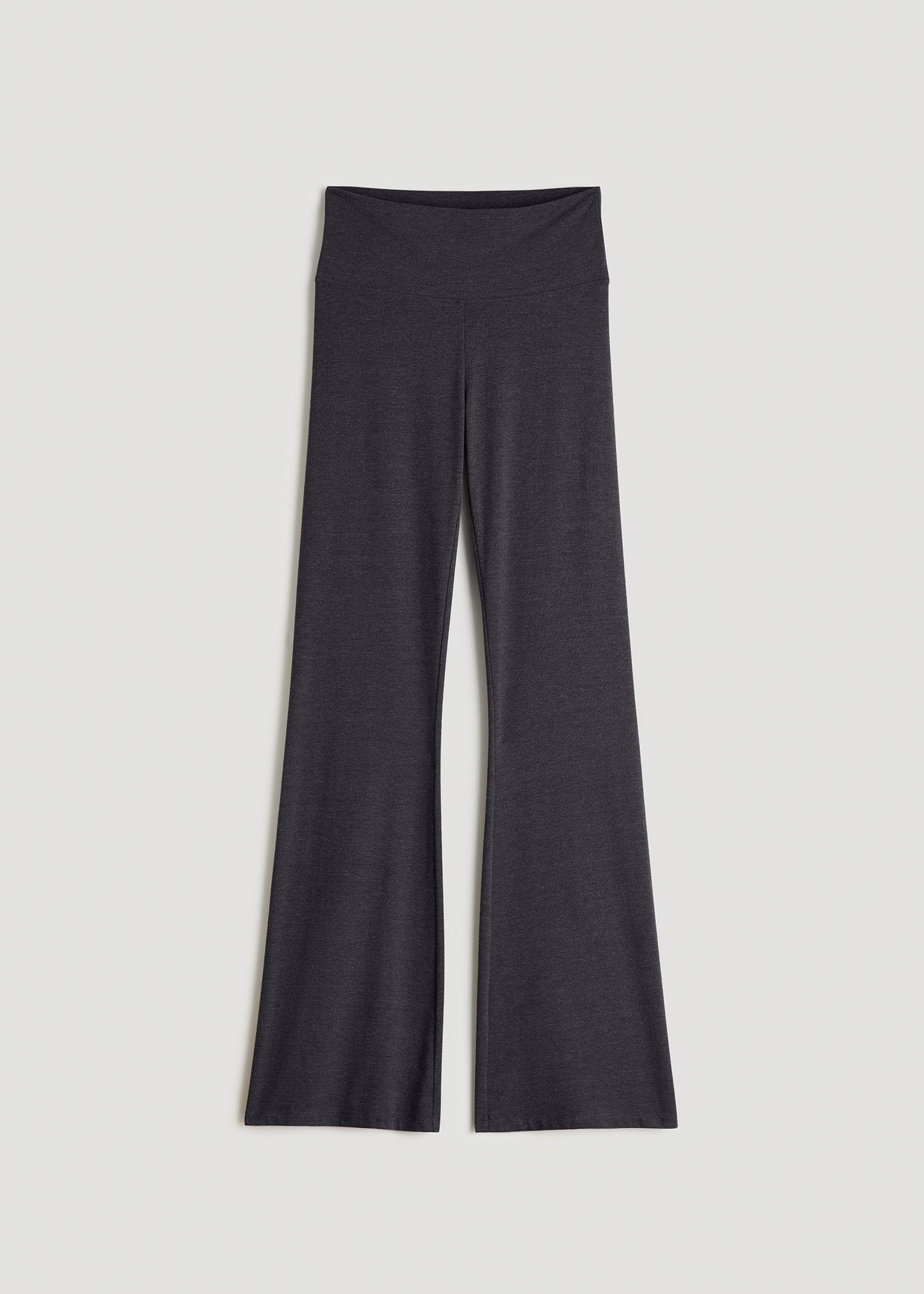 American Tall Women Cotton Flare Leggings for Tall Women in Black