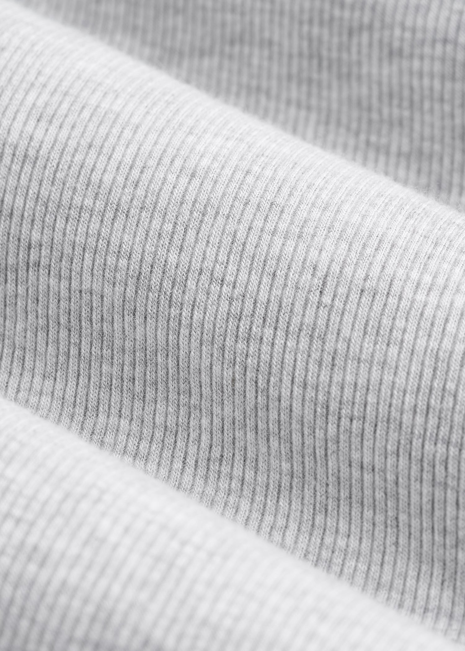 American Tall Women FITTED Ribbed Long Sleeve Tee for Tall Women in Grey Mix