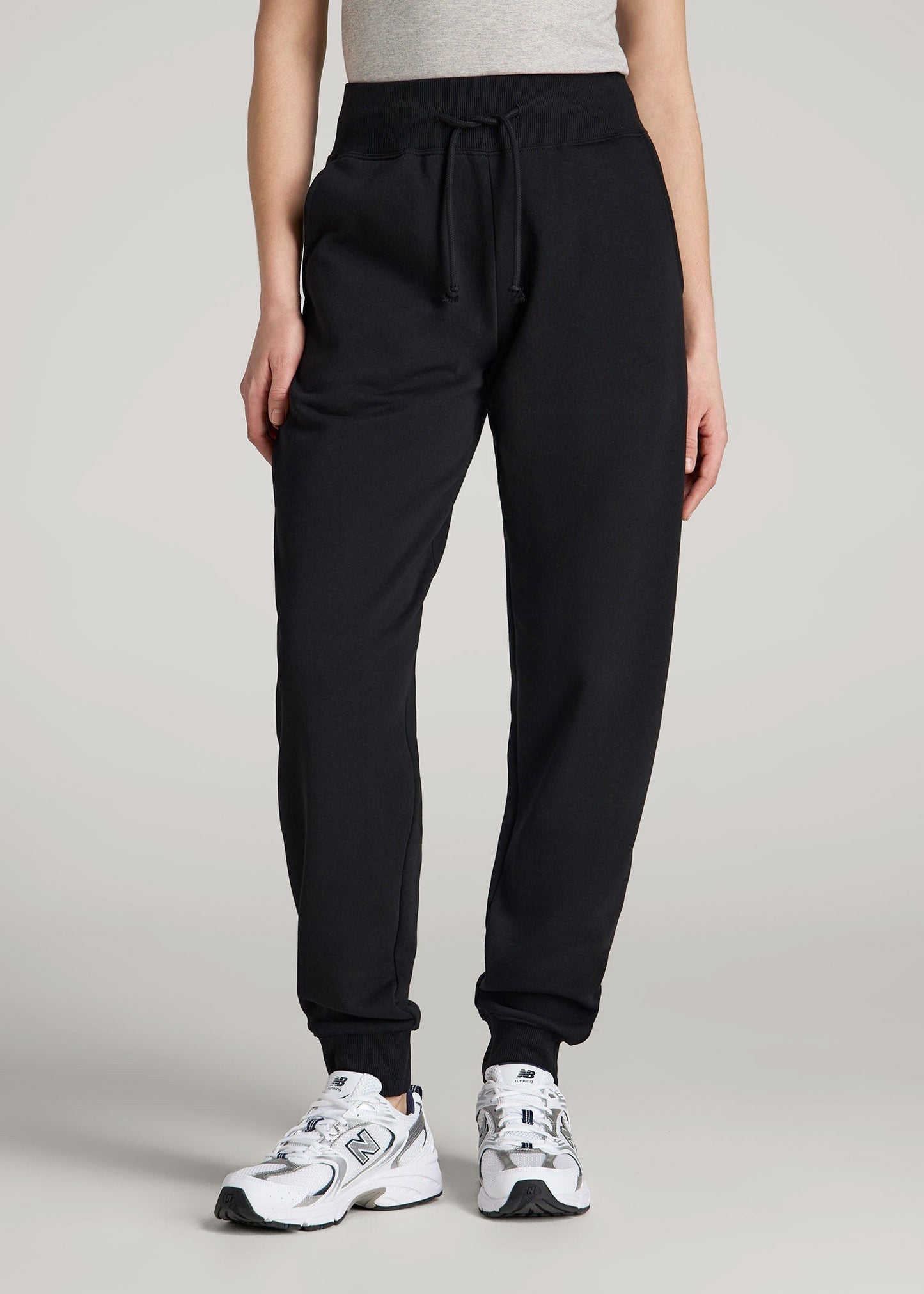 American Tall Women A.T. Basics Athletic Joggers for Tall Women in Black