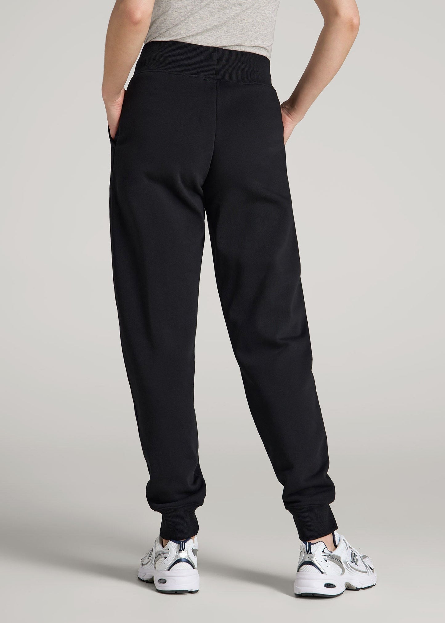 American Tall Women A.T. Basics Athletic Joggers for Tall Women in Black