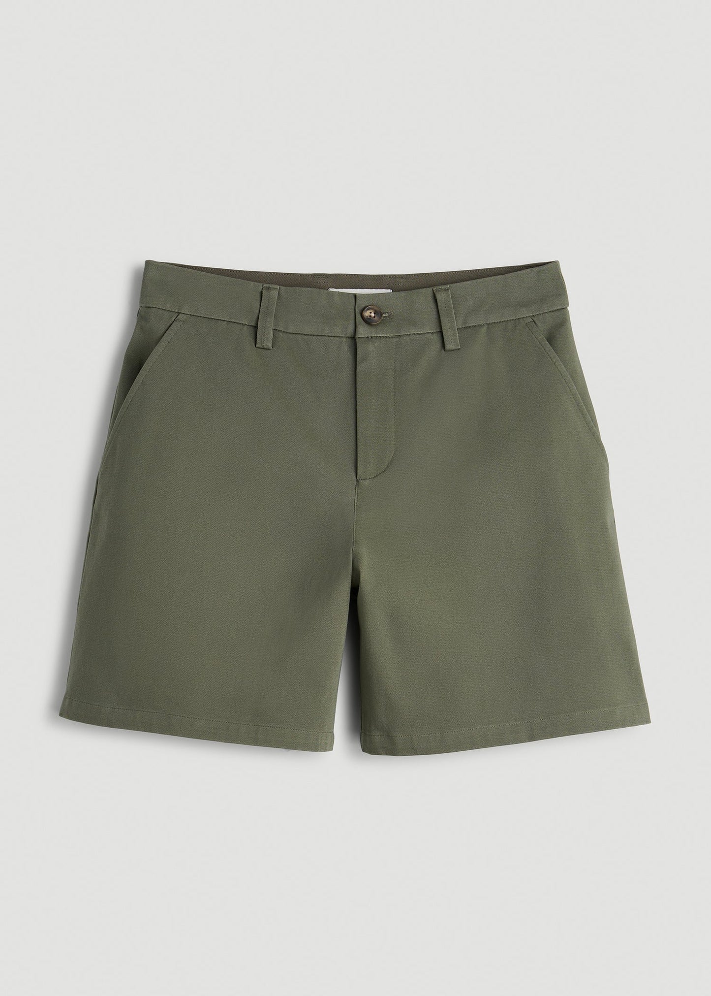 American Tall Women Stretch Commuter Chino Shorts for Tall Women in Olive