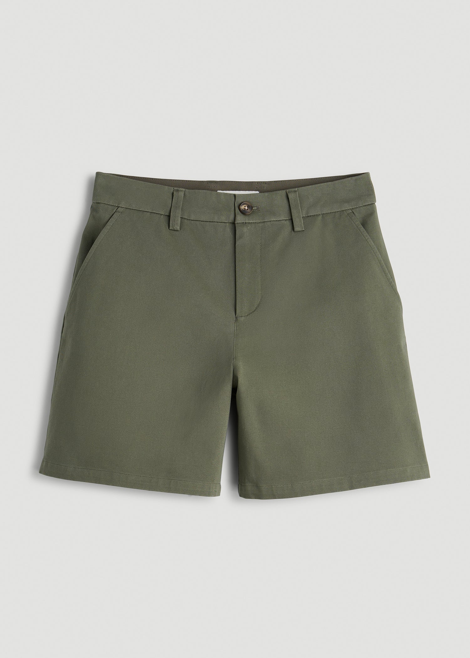 American Tall Women Stretch Commuter Chino Shorts for Tall Women in Olive